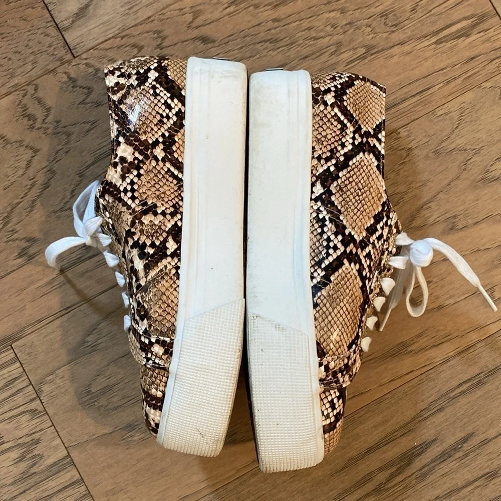 Superga Snakeprint Platform Sneakers